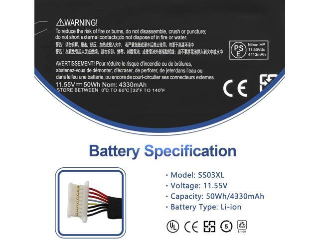 SS03XL 933321-855 Battery for Hp EliteBook 840 G5 G6,EliteBook 730 735 740 745 830 846 G5,EliteBook 735 745 830 G6,ZBook 14U G5 G6 SS03050XL...