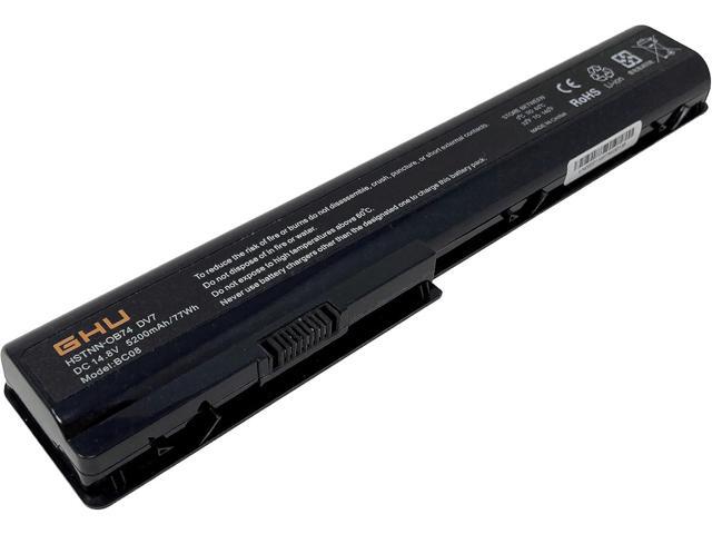 GHU New Battery 77 WH Replacement for 480385-001 486766-001 HSTNN-DB75 HSTNN-IB75 HSTNN-OB75 464059-142 Compatible with HP Battery Part #...
