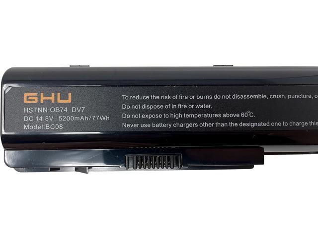 GHU New Battery 77 WH Replacement for 480385-001 486766-001 HSTNN-DB75 HSTNN-IB75 HSTNN-OB75 464059-142 Compatible with HP Battery Part #...