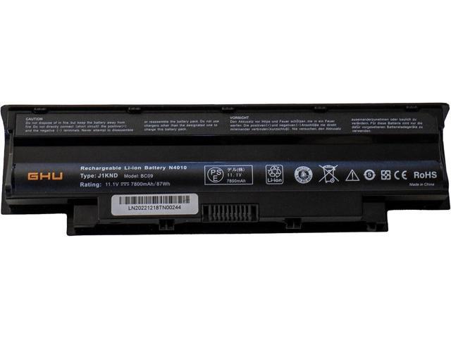 GHU New Battery 87 Wh Replacement for J1KND YXVK2 4T7JN 04YRJH 07XFJJ 9T48V 9TCXN 383CW W7H3N FMHC10 312-0233 312-0234 Compatible for Inspiron...