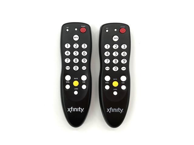 2 Pack Replacement Remote Control for Xfinity Comcast DTA Mini Cable Box Receivers Black Easy Setup TV Remote