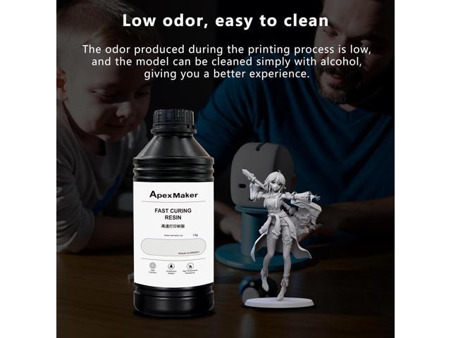 ApexMaker High Speed 3D Printer Resin, Fast Curing 3D Resin, 405nm High-Precision Excellent Fluidity Printing Liquid Standard photopolymer Low...