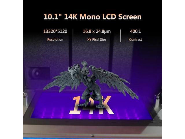 ApexMaker Mini 14K LCD/MSLA 3D Printer, 10.1 inch Monochrome LCD Screen 13320x5120 XY Resolution for High-Precision Printing, Print Volume 8.8' x...