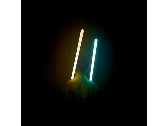 Lightsaber Force FX Metal Aluminum Hilt, Black Series RGB LED Light Saber Heavy Dueling Blaster Sound Sliver