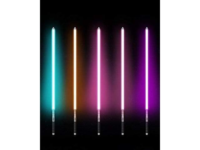RGB 11 Colors Changeable Metal Hilt Light Saber with 3 Mode Sound Force FX Dueling Lightsaber GunColorHilt