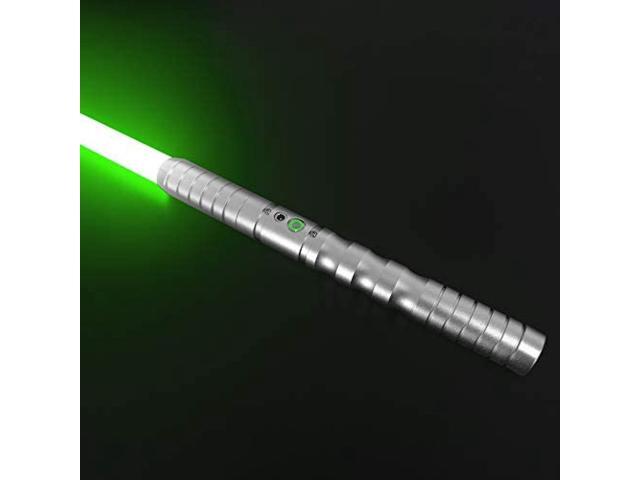 Dueling Light Saber,Black Series Lightsaber, String Effect,with 3 Realistic Blaster Sound Mode and Flashes,USB Charging,Detachable SilverHilt