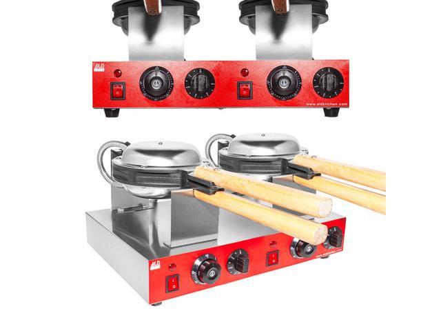 Bubble Waffle Maker Egg Waffle Machine Electric Bubble Waffle Iron 2 Hexagon Shaped Waffles