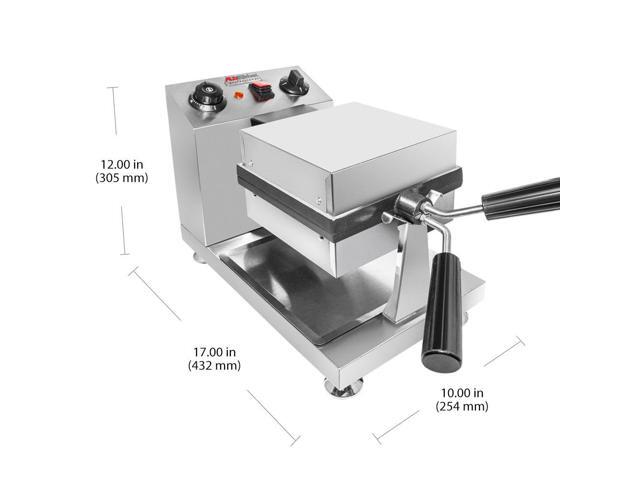 Bubble Waffle Maker Square-Shaped Bubble Waffle Iron Improved Thermostat Manual Nonstick