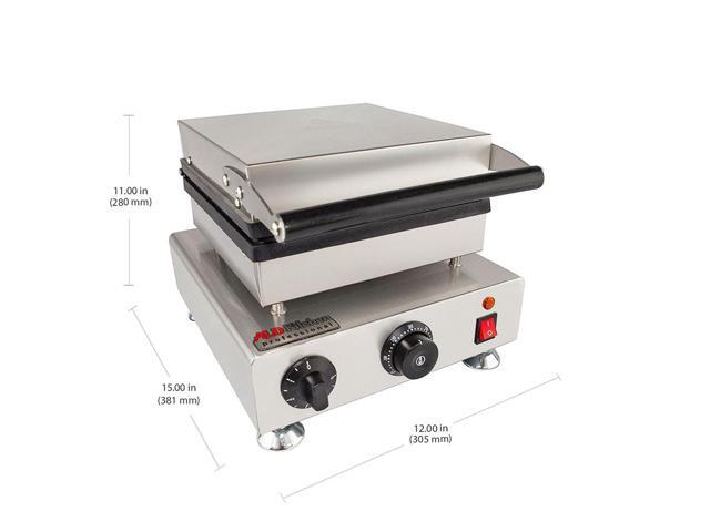 AP-505 Belgian Waffle Iron Press Type 4 Square Waffles Professional Use Stainless Steel Nonstick