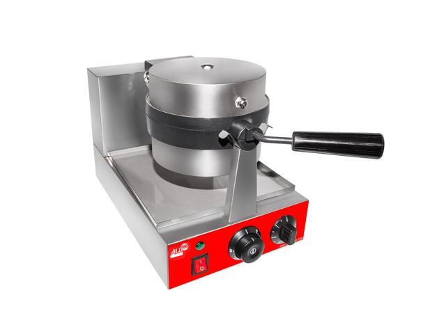 AR-HWB1A Belgian Waffle Maker Commercial Waffle Iron with 360° Rotating Mechanism Stainless Steel