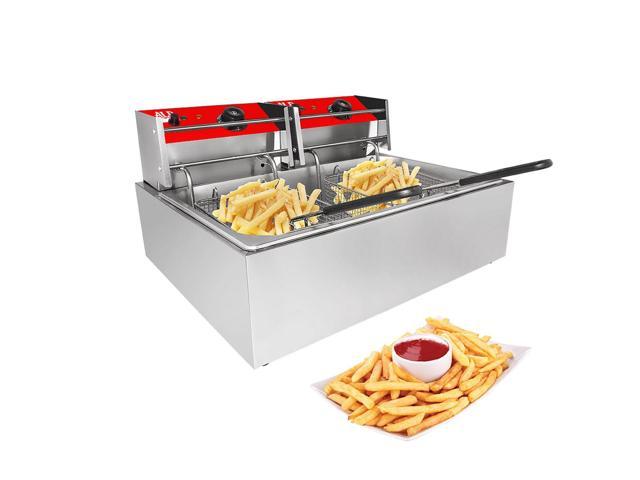 Photos - Fryer AR-HEF82 Double Deep  2-Basket Electric  for Commercial Use Stai