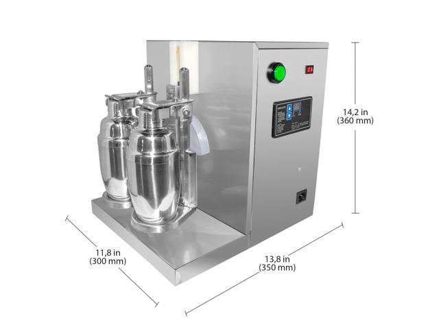 A-MTS2 Electric Milkshaker Double Cup Milk Tea Shaker Stainless Steel