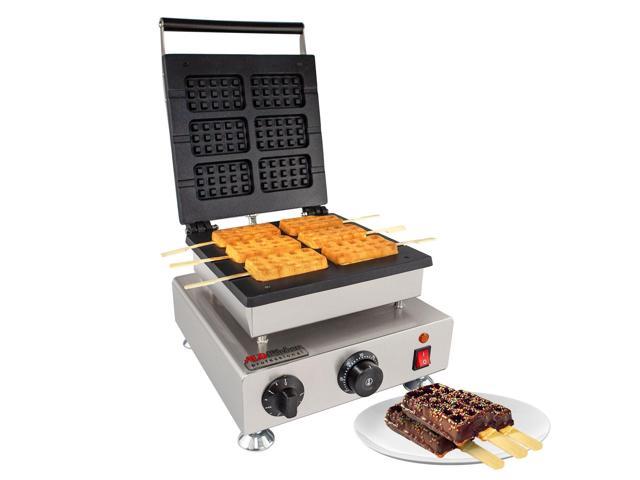 Photos - Toaster AP-506 Square Waffle Iron Press Type 6 Belgium Waffles Stainless Steel Non