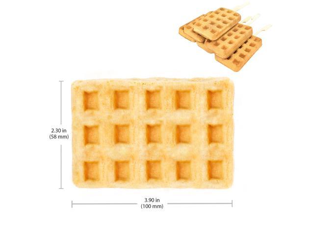 AP-506 Square Waffle Iron Press Type 6 Belgium Waffles Stainless Steel Nonstick
