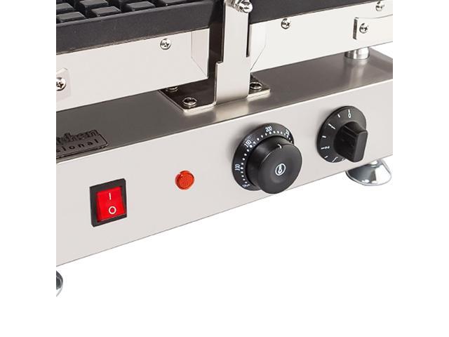AP-455 Waffle Maker with Nonstick Coating Swing Type Belgian Waffle Iron 2 Square-Shaped Waffles
