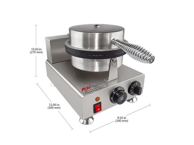 AP-600 Waffle Cone Maker Commercial Ice Cream Cone Maker Stainless Steel Nonstick Manual Control