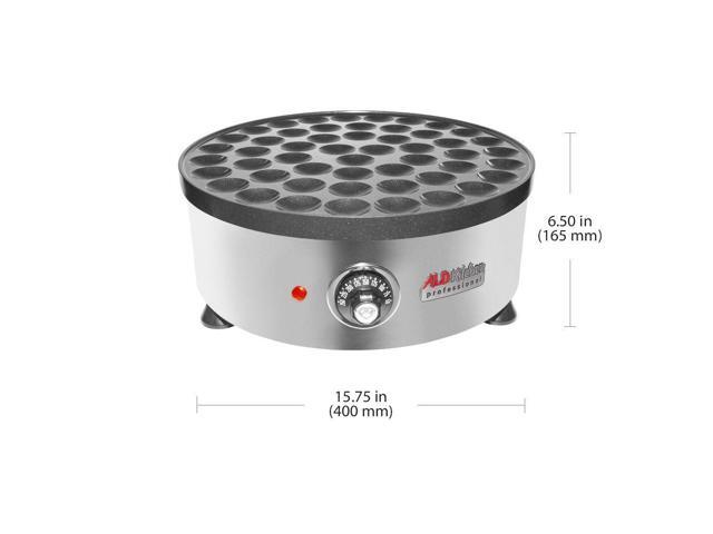 AP-541 Poffertjes Maker Round Electric Poffertjes Pan Stainless Steel 50+ Round-Shape Dutch Pancakes