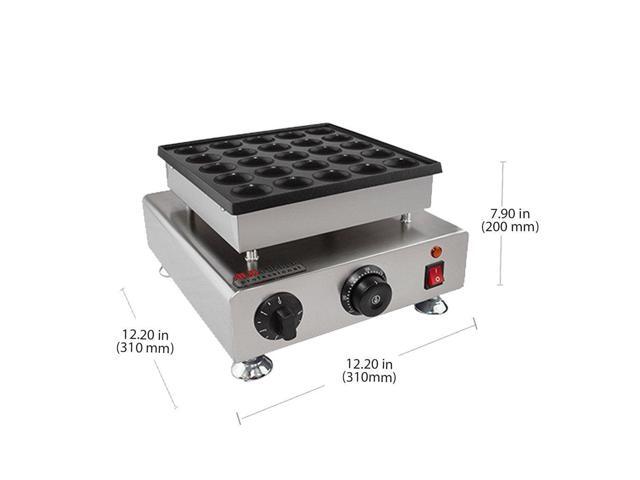 AP-542 Mini Pancake Machine Dutch Mini Pancake Maker 25 Round-Shape Poffertjes Stainless Steel