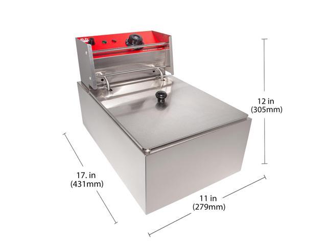 AR-HEF81 Deep Fryer 1-Basket Electric Fryer for Commercial Use Stainless Steel 6 L Capacity