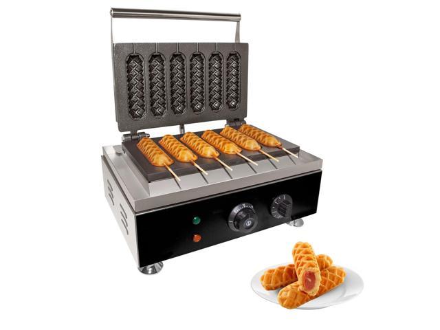 Photos - Toaster GR-XCXX6 Corn Dog Commercial Machine 6 Hotdog Waffles on Sticks 0798506841