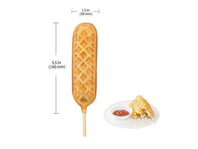 GR-XCXX6 Corn Dog Commercial Machine 6 Hotdog Waffles on Sticks
