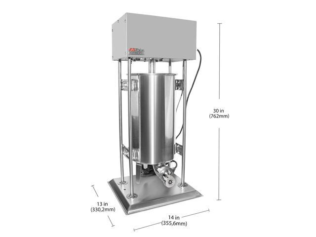 A-FCM15 Churro Maker Vertical Type Electric Churro Machine Stainless Steel 15L Pedal Control