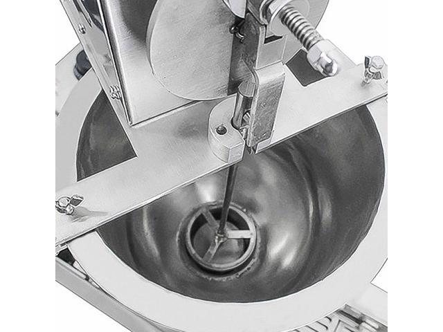 AP-02 Mini Donut Maker Commercial Automatic Doughnut Machine 3 Nozzles Set Stainless Steel