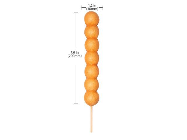 ALDKitchen Waffle Stick Maker 3 Bead-Shaped Waffles Waffles on a Stick Iron