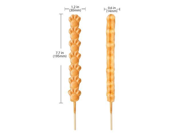 ALDKitchen Waffle Stick Maker 3 Paw-Shaped Waffles Round-Shaped Waffles