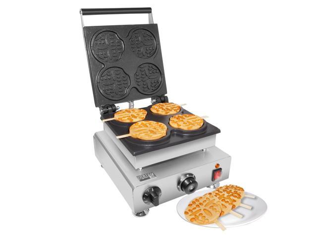 Photos - Toaster ALDKitchen Waffle Stick Maker 4 Round-Shaped Waffles Stainless Steel 76157
