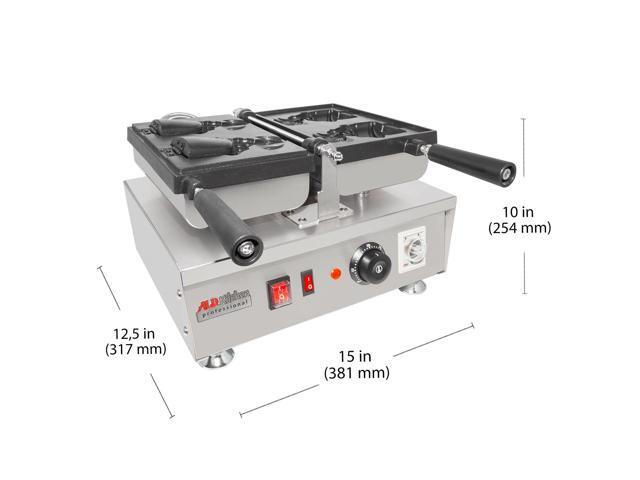 AP-199 Taiyaki Iron Electric Taiyaki Machine 2 Open-Mouth Fish-Shaped Waffles Nonstick