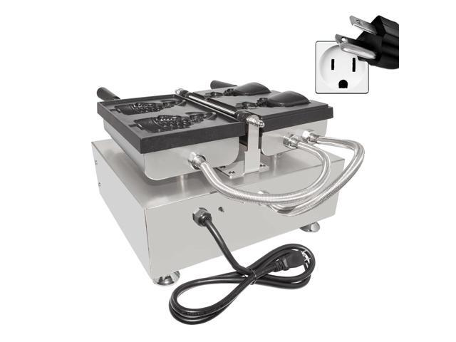 AP-199 Taiyaki Iron Electric Taiyaki Machine 2 Open-Mouth Fish-Shaped Waffles Nonstick