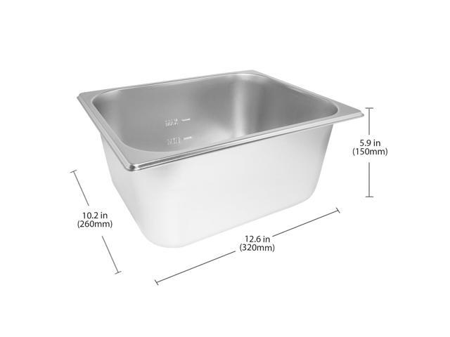 ALDKitchen Bain Marie Steam Warmer Electric Buffet Food Warmer Stainless Steel 2 tanks 110V