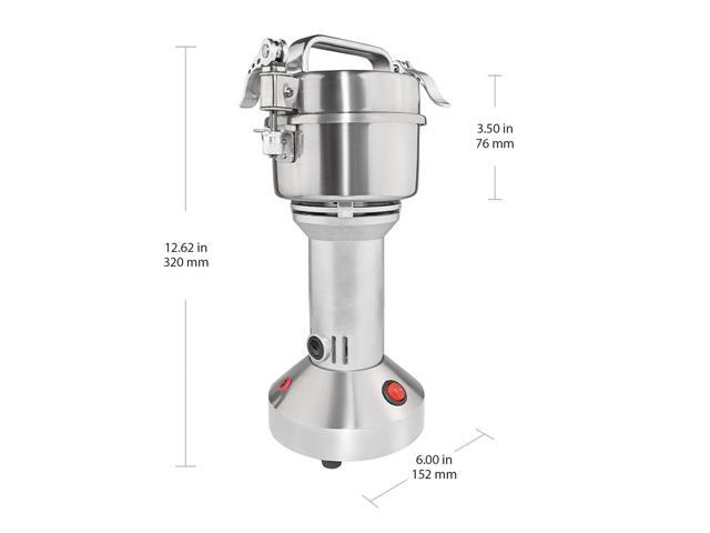 GR-V100 Grain Mill Commercial Electric Wheat Grinder 100g Spices and Herbs Stainless Steel