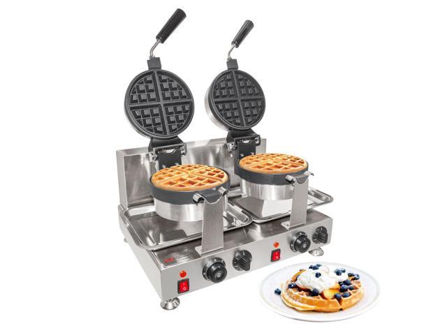 Photos - Toaster Belgian Waffle Maker 360° Rotating Mechanism Round-Shaped Waffles Stainles
