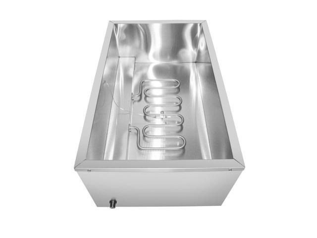ALDKitchen Bain Marie Steam Warmer Electric Buffet Food Warmer Stainless Steel 1 tank 110V