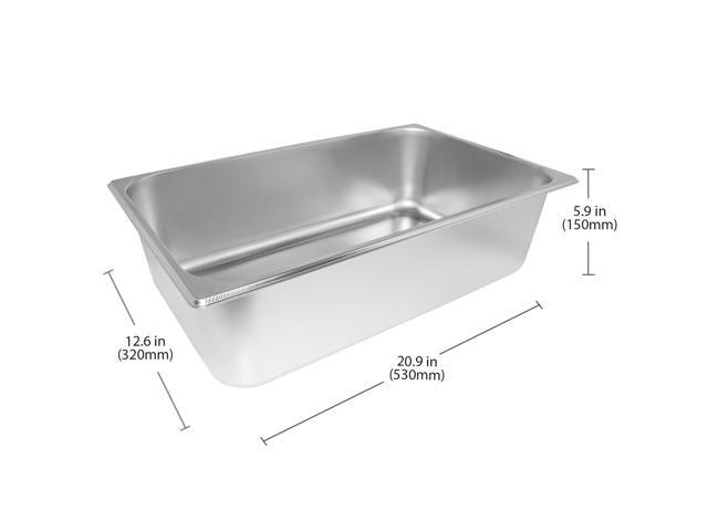 ALDKitchen Bain Marie Steam Warmer Electric Buffet Food Warmer Stainless Steel 1 tank 110V