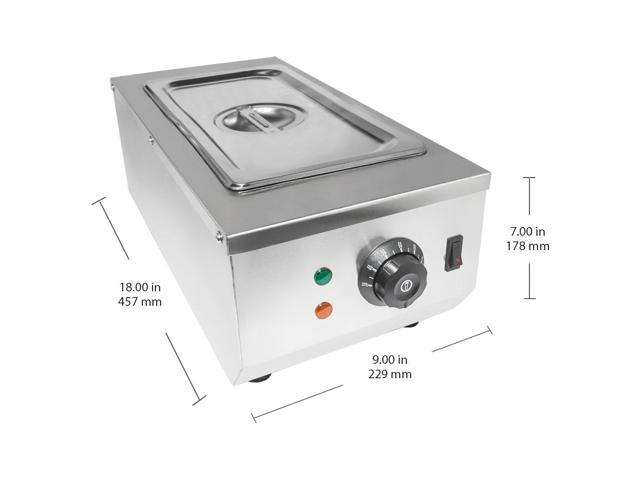 ALDKitchen Electric Food Warmer 1-Tank Chocolate Melting Pot 9 Lbs (4 kg) Capacity 110V