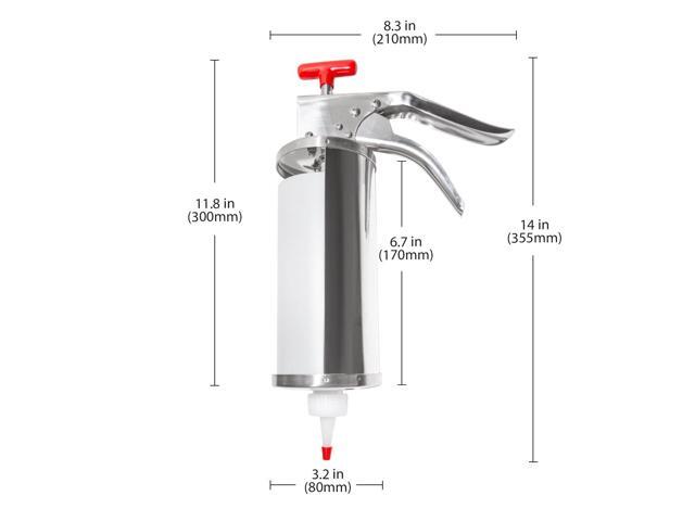 ALDKitchen Churro Filling Gun Manual Spanish Doughnuts Filler 1 L Stainless Steel