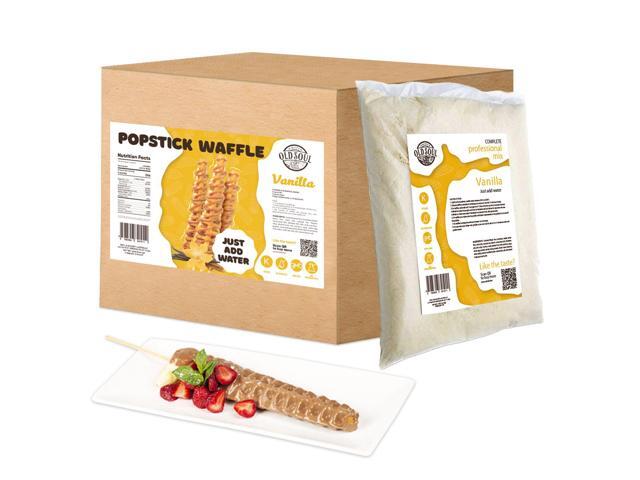 OldSoul Waffle Mix for Waffles on a Stick Chocolate & Vanilla Flavour Stick Waffles Dough Mix 30 lbs 672 Stick Waffles