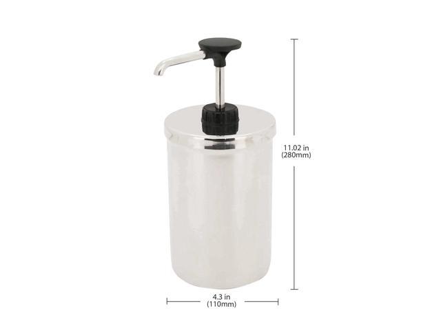 AP-313S Electric Sauce Dispenser Topping Warmer with Pump Sauce Dispenser Commercial and Home Use