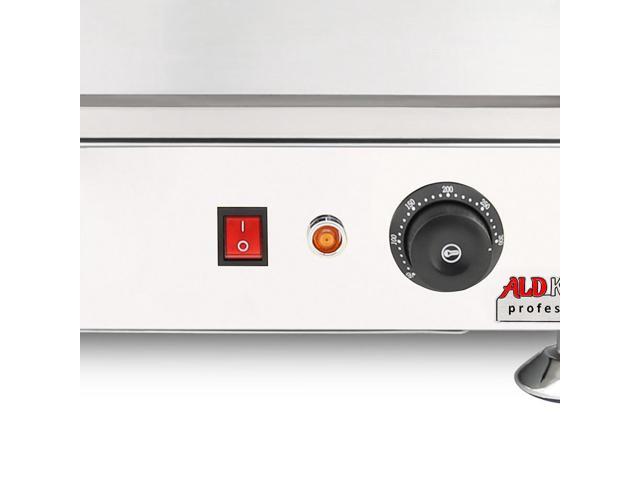 ALDKitchen Flat Top Griddle Teppanyaki Grill with Singe, Dual or Triple Thermostat Manual Nonstick