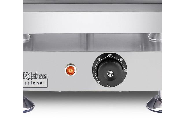 Flat Top Griddle Teppanyaki Grill Single, Dual or Triple Thermostat Commercial Use Nonstick
