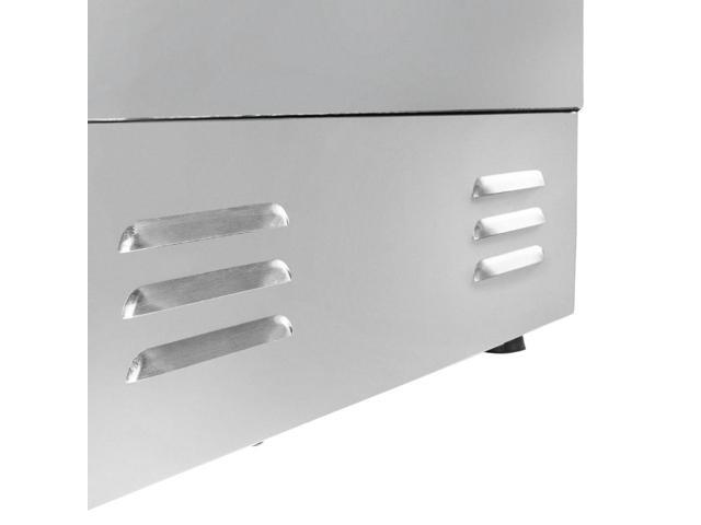 GorillaRock Electric Flat Top Griddle Single or Dual Thermostat Stainless Steel Teppanyaki Grill Manual