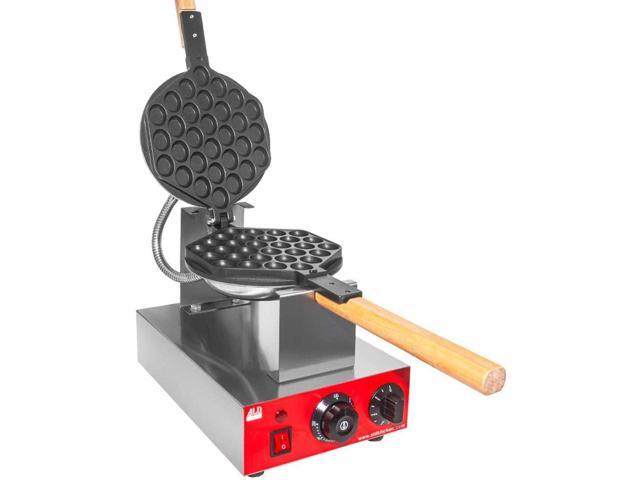 AR-HES30 Bubble Waffle Maker Stainless Steel Egg Waffle Maker Replaceable Nonstick Mold Manual Control