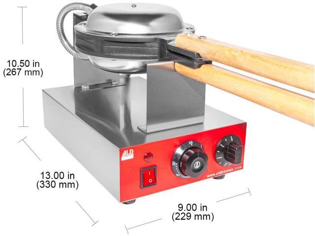 AR-HES30 Bubble Waffle Maker Stainless Steel Egg Waffle Maker Replaceable Nonstick Mold Manual Control