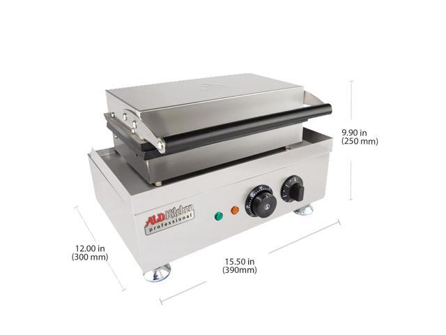 Corn Dog Waffle Maker for Commercial Use 6 Hotdog Waffles on a Stick Stainless Steel 110V (6 Hot Dogs)