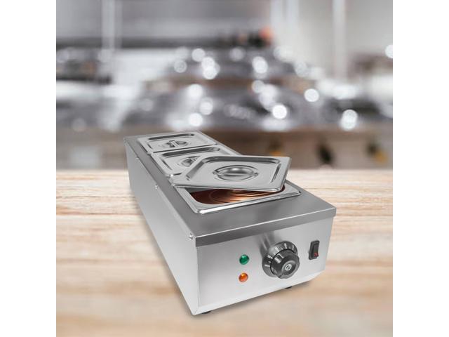 Chocolate Fondue Machine Stainless steel Professional Melter with Water-Heating System Manual