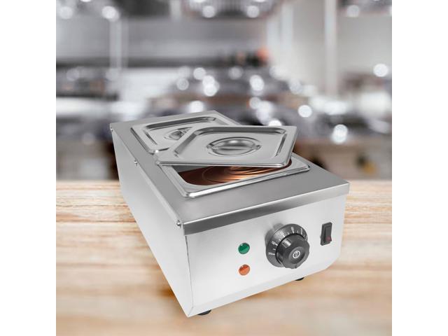 Chocolate Fondue Machine Stainless steel Professional Melter with Water-Heating System Manual