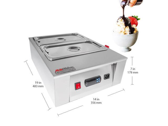 Chocolate Fondue Machine with Digital Control Professional Chocolate Melter Stainless Steel